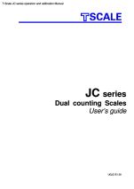 JC series operation and calibration